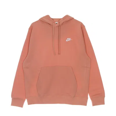 Nike Men's Sportswear Club Fleece Hoodie Lt Madder Root/lt Madder Root/white