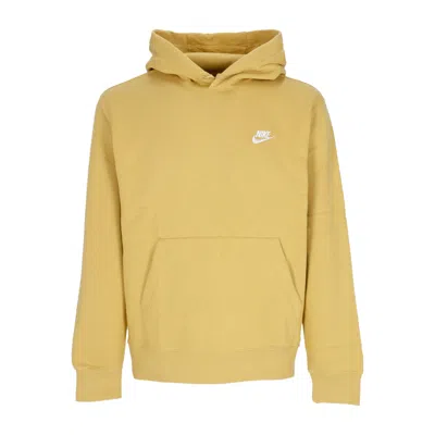 Nike Men's Sportswear Club Fleece Hoodie Wheat Gold/wheat Gold/white