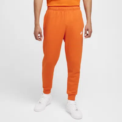 Nike Men's  Sportswear Club Fleece Jogger Pants In Orange