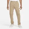 Nike Men's  Sportswear Club Fleece Pants In Khaki/khaki/white
