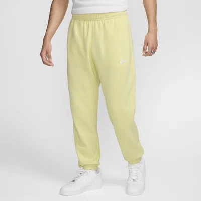 Nike Men's  Sportswear Club Fleece Pants In Yellow