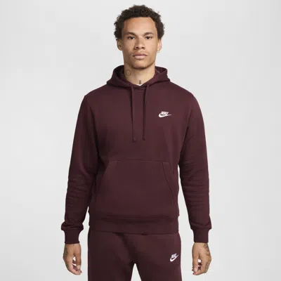 Nike Men's  Sportswear Club Fleece Pullover Hoodie In Red