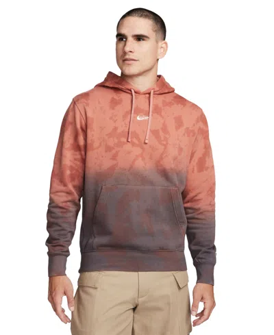 Nike Men's Sportswear Club Fleece Pullover Hoodie In Rugged Orange