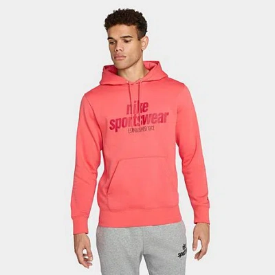 NIKE NIKE MEN'S SPORTSWEAR CLUB FLEECE RETRO PULLOVER HOODIE
