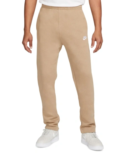 Nike Men's Sportswear Club Fleece Sweatpants In Khaki
