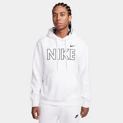 Nike Men's Sportswear Club Fleece Wordmark Pullover Hoodie In Multi