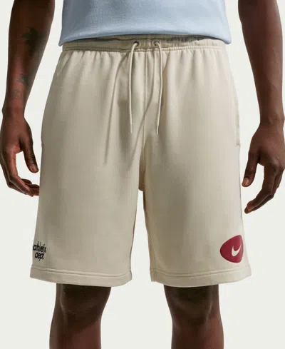 Nike Men's Sportswear Club French Terry Standard-fit Shorts In Neutral