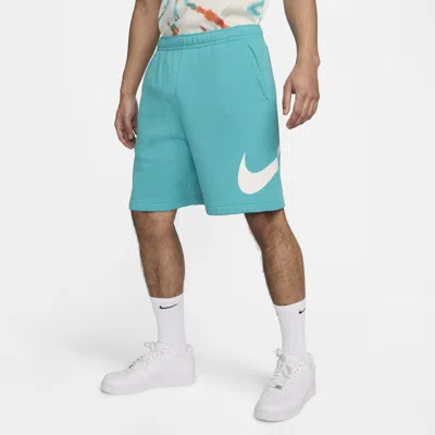 Nike Men's  Sportswear Club Graphic Shorts In Green