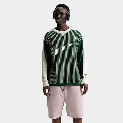 Nike Men's Sportswear Club Jersey Sweater In Green