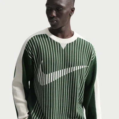 Nike Men's  Sportswear Club Jersey Sweater In Green