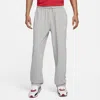 Nike Sportswear Club Tapered Logo-embroidered Cotton-jersey Sweatpants In Grey