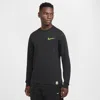 Nike Men's  Sportswear Club Long-sleeve T-shirt In Black