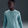 Nike Men's  Sportswear Club Long-sleeve T-shirt In Blue