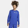 Nike Men's  Sportswear Club Long-sleeve T-shirt In Blue