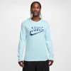 Nike Men's  Sportswear Club Long-sleeve T-shirt In Blue