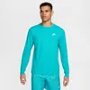 Nike Men's  Sportswear Club Long-sleeve T-shirt In Green
