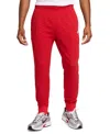 Nike Men's Sportswear Club Monogram Joggers In Red