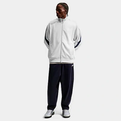 Nike Men's Sportswear Club Oversized Knit Track Jacket In Black