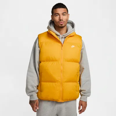 Nike Men's  Sportswear Club Primaloftâ® Water-repellent Puffer Vest In Yellow