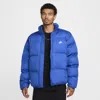 Nike Sports Puffer Jacket Therma-fit Technology In Blue
