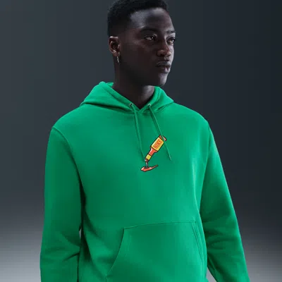 Nike Sportswear Club Sole Hoodie In Green