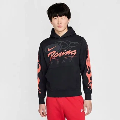 Nike Men's Sportswear Club Racing Team Pullover Hoodie In Black