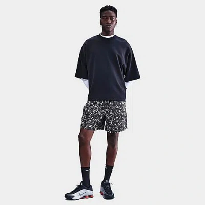 Nike Men's Sportswear Club Regrind Woven Shorts Size Large 100% Polyester In Anthracite/white