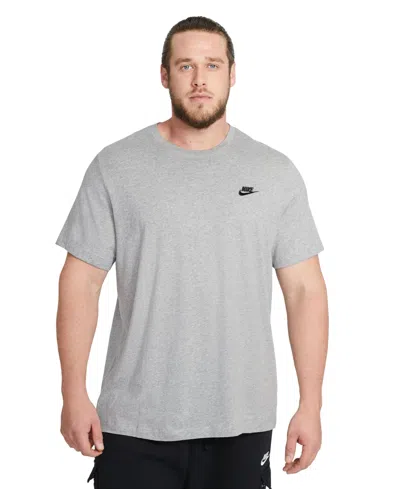 Nike Sportswear Club Small Logo T-shirt In Slate Grey