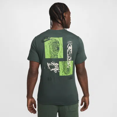Nike Slow Your Sole Graphic Graphic T-shirt In Green