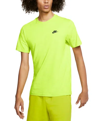 Nike Men's Sportswear Club T-shirt In Light Lemon Twist