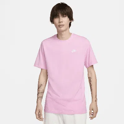 Nike Men's  Sportswear Club T-shirt In Pink