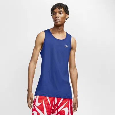 Nike Men's  Sportswear Club Tank Top In Blue