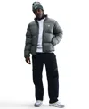 Nike Men's Club Puffer Jacket Iron Grey/white In Gray
