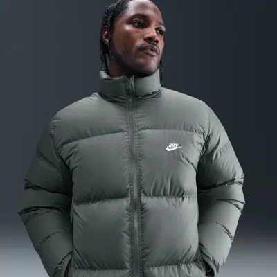 Nike Men's  Sportswear Club Therma-fit Puffer Jacket In Gray