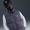 Nike Gray Sportswear Club Puffer Vest In Gray