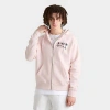 Nike Men's Sportswear Club Tropical Full-zip Fleece Hoodie In Light Soft Pink/dark Raisin/dark Raisin