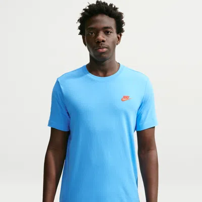 Nike Men's  Sportswear Club T-shirt In Blue