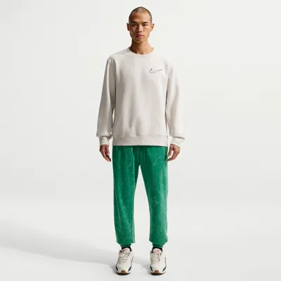 Nike Men's  Sportswear Club Washed Cuffed Fleece Pants In Green