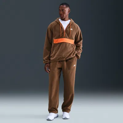 Nike Club Fleece Loose Fit Sweatpants In Brown