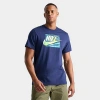 Nike Men's Sportswear Futura Gradient Graphic T-shirt In Midnight Navy