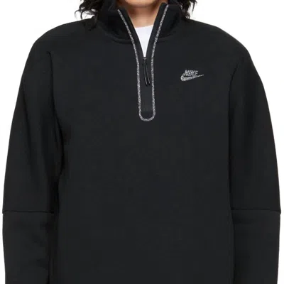 Nike Men Sportswear Half-zip Sweatshirt Activewear In Black