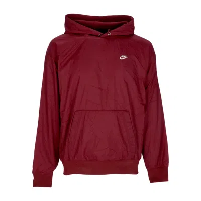 Nike Men's Sportswear Hoodie Circa Lined Winterized Pullover Dark Beetroot/coconut Milk