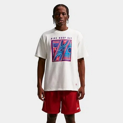Nike Men's Sportswear Hoop Day Graphic T-shirt In White