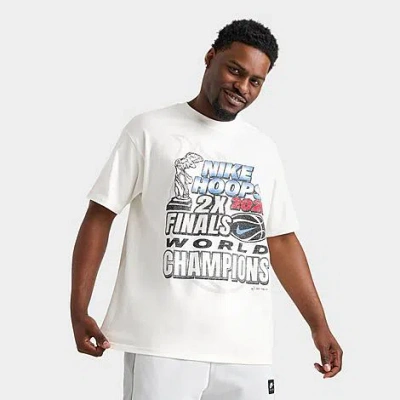 Nike Men's Sportswear Hoops World Champions 2025 T-shirt In Sail