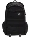 Nike 26l Rpm Backpack With Adjustable Shoulder Straps In Black,black,(white)