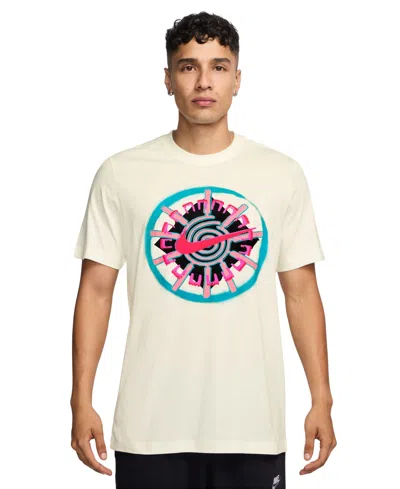 Nike Men's Sportswear Logo Graphic T-shirt In White