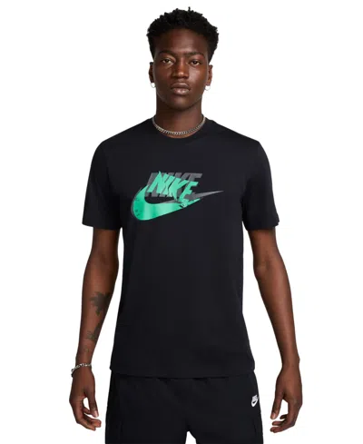 Nike Men's Sportswear Logo T-shirt In Black