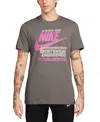 Nike Men's Sportswear Logo T-shirt In Gray