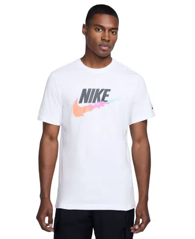 Nike Men's Sportswear Logo T-shirt In White