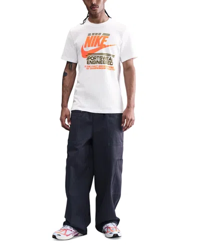 Nike Men's Sportswear Logo T-shirt In White